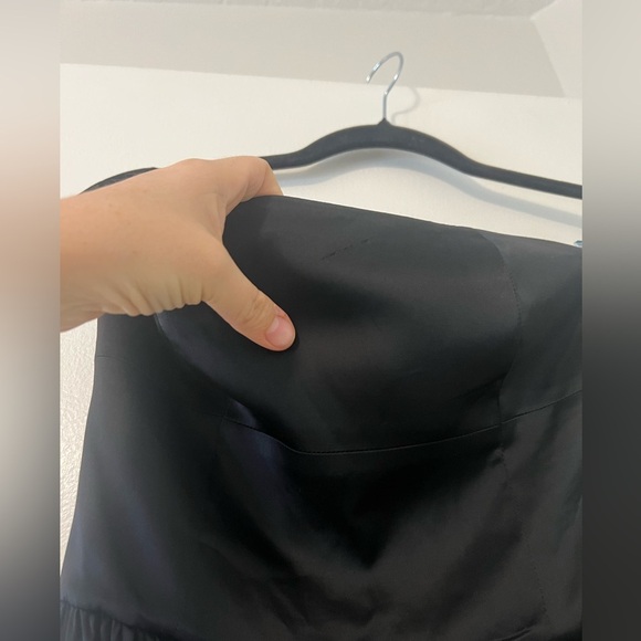 NWT Lovers and Friends  Brylee Gown in Black Strapless Satin Maxi Dress - XS - Picture 8 of 14